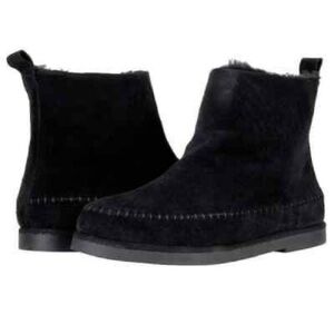 Steve Madden Tommy Suede Shearling Boots Black Size 6